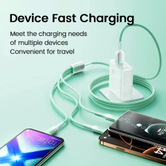 2026 TikTok Trending 3 in 1 Type C Cable with PD Fast Charging Travel Charger Kit for Xiaomi Huawei Phone Tablet Data Cables
