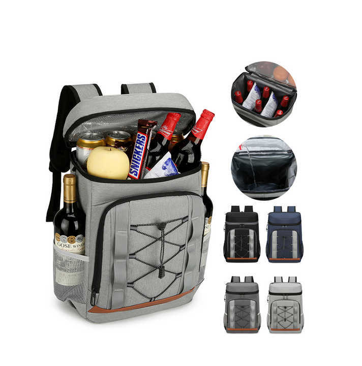Custom Waterproof Lunch Bags Men Women 28L Insulated Cooler Backpack Leakproof Soft Cooler Bag Lightweight Backpack Cooler