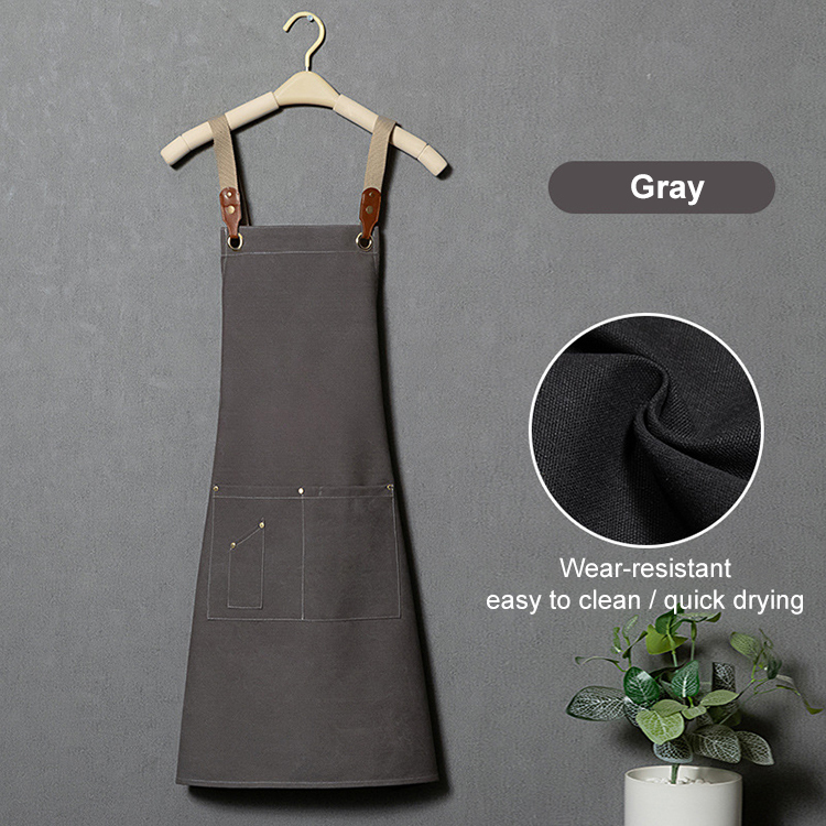 Sale Apron Canvas Well-made Durable Canvas Apron Wear-resistant Waterproof Canvas Apron with Custom logo