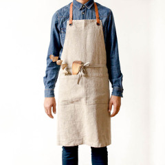 Kitchen Cotton Apron Christmas Gift Custom Design logo Chef Durable Japanese Cooking Aprons for Christmas