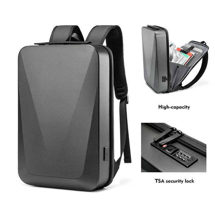 Factory New Wholesale Men Bag Laptop School Hard Shell Anti Theft Bagpack Usb Waterproof Mochila Bag Laptop Backpack