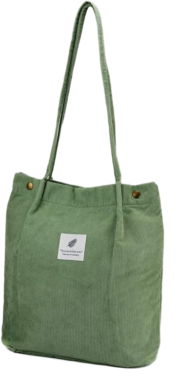 Women Tote Bags Grocery Shoulder Bag  with Inner Pocket for Work Beach Travel Shopping Shopper Corduroy Bag