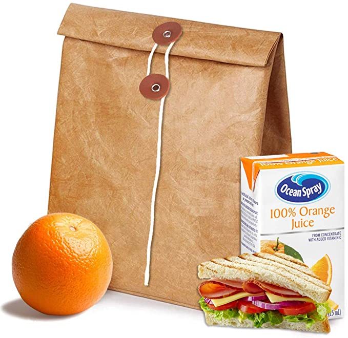 2023 Eco Friendly Custom Waterproof Tyvek Lunch Cooler Bag Foldable Insulated Tyvek Paper Lunch Bag