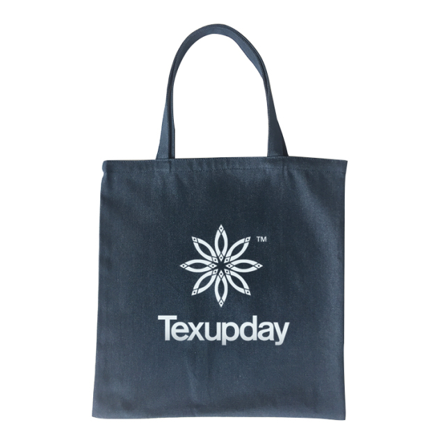 Promotional Custom Logo Fashion Reusable Foldable Washable Denim Shopping Tote Bag