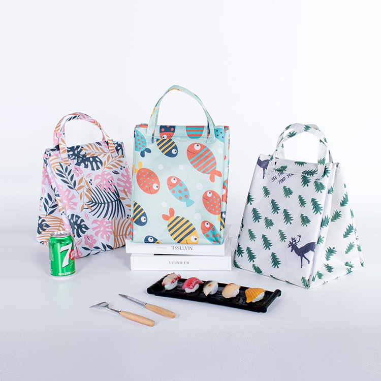 High Quality Large Women's Portable Oxford Cooler Bag Freezable and Foldable for Lunch Storage