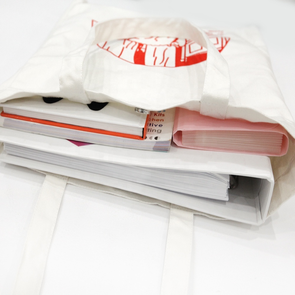 Texupday Promotion Foldable Reusable Eco Cotton Canvas Shopping Tote Bag With Custom Logo
