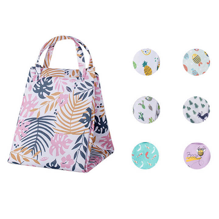 High Quality Large Women's Portable Oxford Cooler Bag Freezable and Foldable for Lunch Storage