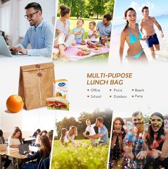 2023 Eco Friendly Custom Waterproof Tyvek Lunch Cooler Bag Foldable Insulated Tyvek Paper Lunch Bag