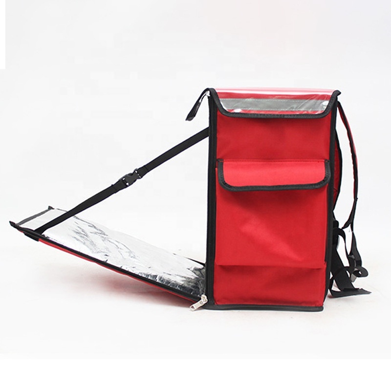 Custom Waterproof Insulation Folding Bicycle Motorcycle Commercial Pizza Food Delivery Backpack Bag