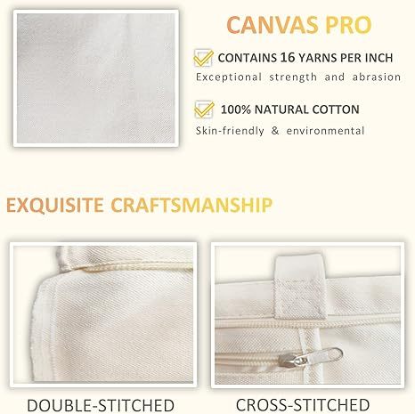 Large Capacity Canvas Tote Bag with Internal Pocket Thick 24oz Canvas Material for Heavy Duty Use Canvas Bag
