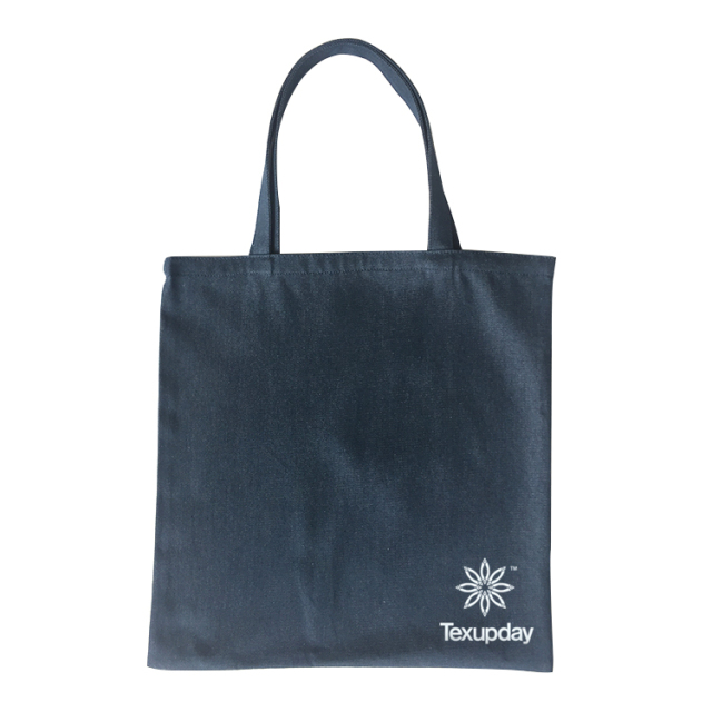 Promotional Custom Logo Fashion Reusable Foldable Washable Denim Shopping Tote Bag