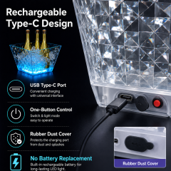 Customized 9L LED Ice Bucket Transparent Rhombic PS Nightclub Bar KTV Champagne Wine Cooler with Logo