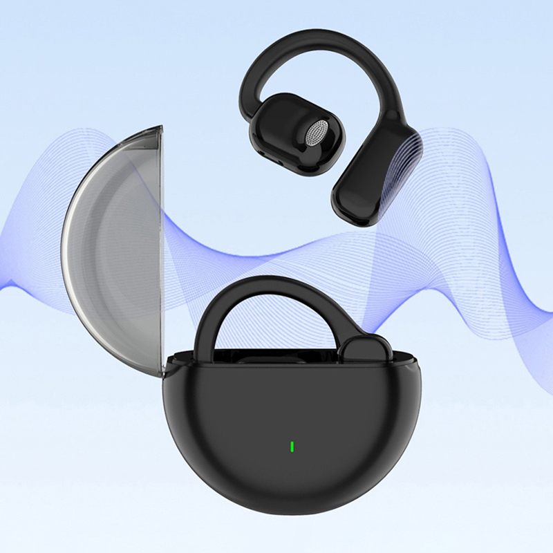 OWS TWS 5.3 Wireless Bluetooth Earbuds Hifi Stereo Headset with LED Display Noise Cancelling Ear Hook Style for Gaming