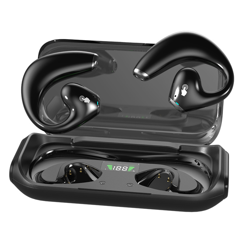 Ear Hanging TWS Wireless True Stereo Earphones IPX5 Waterproof 5.3 Sport Hifi Sound Earbbuds