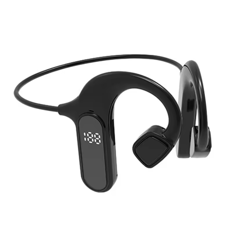 New Bone Conduction Headphones TF Card Wireless Earphones Ear Hook Running Sports Headset With Mic