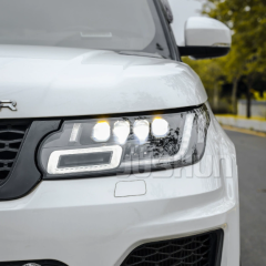 Подходит для 14-17 моделей Land Rover Range Rover спорт фары в сборе модифицированные светодиодные матричные линзы старые на новые дневные ходовые огни