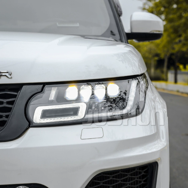 Подходит для 14-17 моделей Land Rover Range Rover спорт фары в сборе модифицированные светодиодные матричные линзы старые на новые дневные ходовые огни