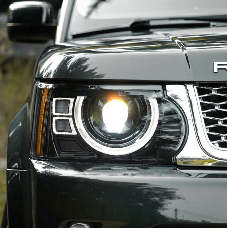 Для 2010-2013 Land Rover Range Rover Sport фары в сборе модифицированный Defender светодиодные дневные ходовые огни объектив