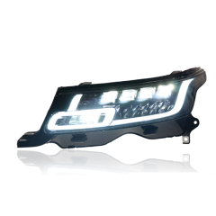 Suitable for 14-17 models of Land Rover Range Rover Sport Edition headlight assembly modification matrix full LED light source running water steering