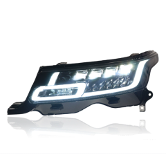 Suitable for 14-17 models of Land Rover Range Rover Sport Edition headlight assembly modification matrix full LED light source running water steering