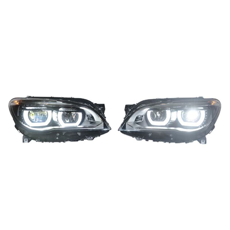 Kabeer US Warehouse F01 LED Headlight for BMW 7 2010-2014 F02 Xenon Hid Car Upgrade to FULL LED Angle Eye LCI Facelift Version