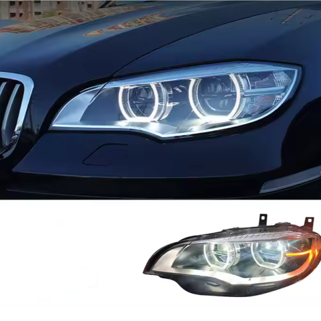 Kabeer US Warehouse E71 LED Headlight for BMW 2008-2013 X6 E71 Xenon Light Upgrade LED E72 F16 M F86 30dX 35iX 40dX 50iX Car
