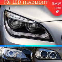 Kabeer US Warehouse F01 LED Headlight for BMW 7 2010-2014 F02 Xenon Hid Car Upgrade to FULL LED Angle Eye LCI Facelift Version
