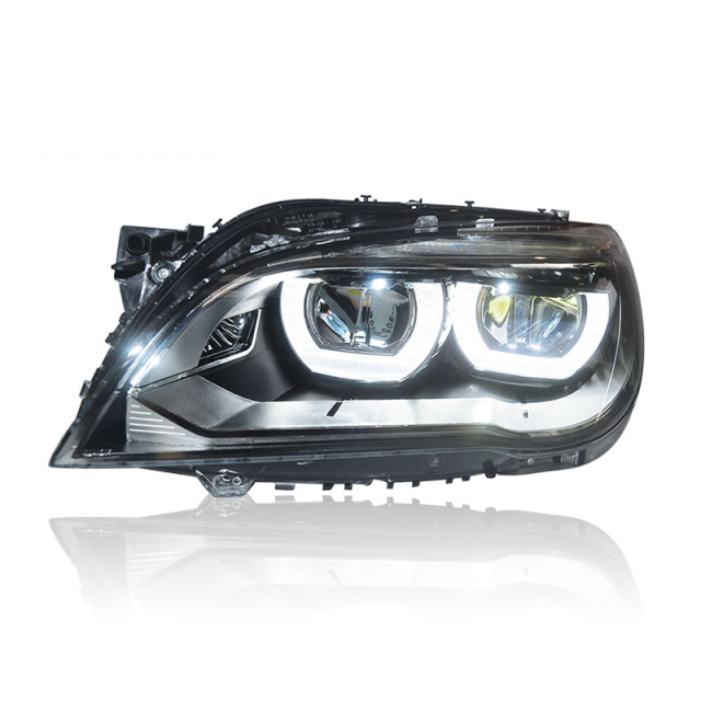 Kabeer US Warehouse F01 LED Headlight for BMW 7 2010-2014 F02 Xenon Hid Car Upgrade to FULL LED Angle Eye LCI Facelift Version