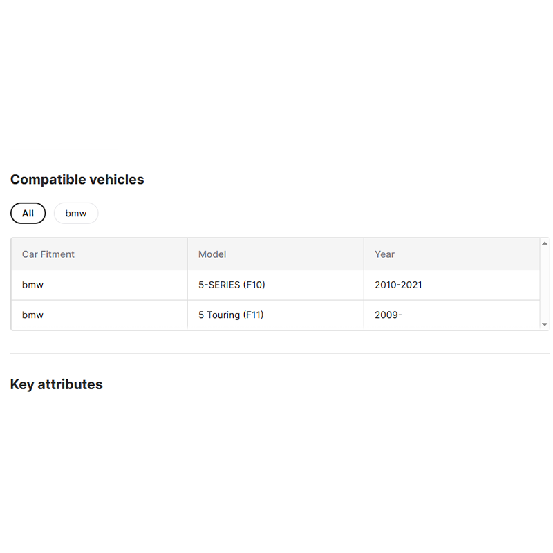 Kabeer F10 Headlight Fit for BMW 5 Series 2014 F10 F18 Headlight 520 525 530 540 OEM 201-2017 AFS Adaptive