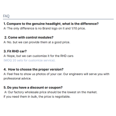 Kabeer F10 Headlight Fit for BMW 5 Series 2014 F10 F18 Headlight 520 525 530 540 OEM 201-2017 AFS Adaptive