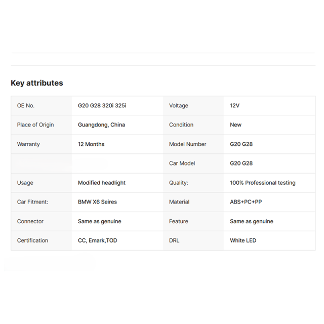 2023 G20 Headlight for BMW G20 G28 320i 325i Upgrade to Blue Laser Headlight 3 Series Sedan Facelift Retrofit Project