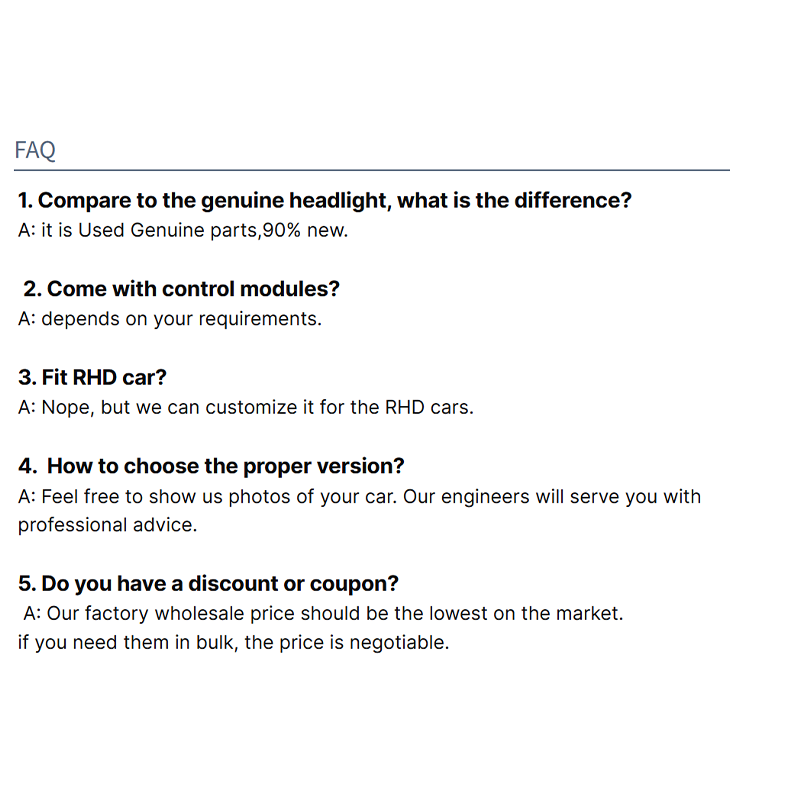 Kabeer US Spec 2020 G30 Headlight for BMW 5 Series2020 G38 F90 G30LED Headlight American Version