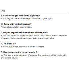Full Multibeam LED Headlights Suitable for BMW E90 E91 E92 Halogen Xenon Modified Headlight Upgrade Head Lamp