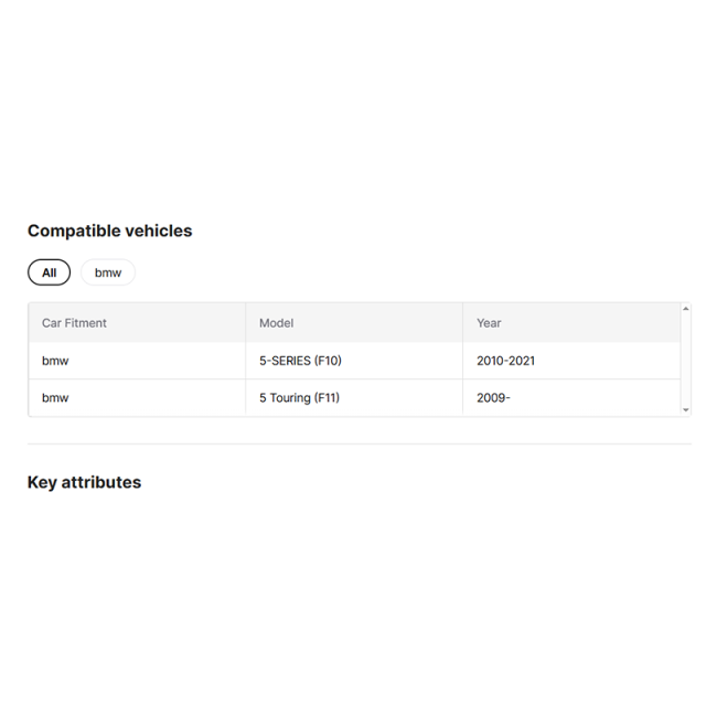 F10 Headlight Fit for BMW 5 Series 2010 F10 F18 Headlight 520 525 530 540 OEM 63117271911/63117271912 2010-2013 AFS Adaptive