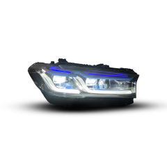 G30 Modified Headlight for BMW 5 Series G30 G38 2018-2022 Laser Headlight LED Headlamp Upgrade to 2022 M5 Look