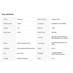 Upgrade F10 to G30 G38 LCI Look Taillight Taillamp for 2011-2016 BMW F10/18 Taillamp Taillights with Center Light Assembly