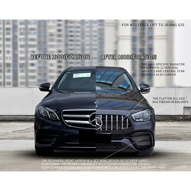 Upgrade W213 E63 Headlights Headlamp for 2016-2019 BENZ E-Class Modified to 2020 AMG 63S Style Headlight Head Lamp