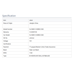 Modified Led Auto Car Front Light for BMW 2021-2022 5 SERIES G38 LCI HEAD LAMP