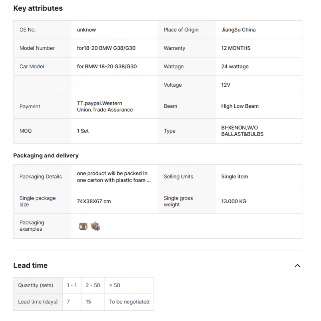 Modified Led Auto Car Front Light for BMW 2018-2020 5 SERIES G30/G38 UPGRADE to 2021 HEAD LAMP NOT CHANGE BUMPER