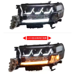 LED Headlights for TOYOTA Land Cruiser GRJ200 2016-2020 LC200 LC300 DRL Head Lamp LED Bi Xenon Bulb Fog Lights