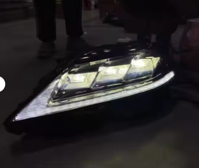 Modified RX LED Headlight for 2009-2015 RX270 RX350 RX450h Upgrade Modify to Triple Beams Headlights Xenon Halogen LED He