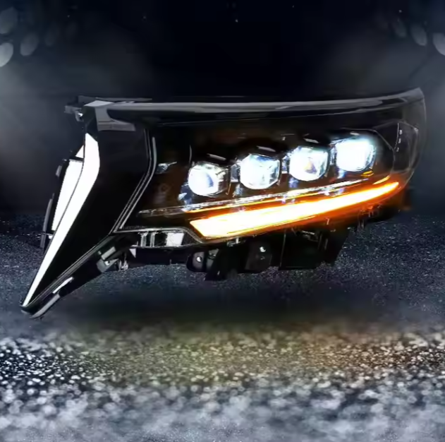 Car Styling for Toyota Prado Headlights 2018-2019 for Land Cruiser Prado LED Headlight DRL All LED Light Assembly Plug and Play