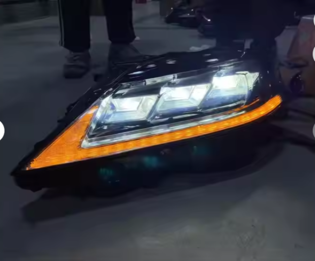 Modified RX LED Headlight for 2009-2015 RX270 RX350 RX450h Upgrade Modify to Triple Beams Headlights Xenon Halogen LED He