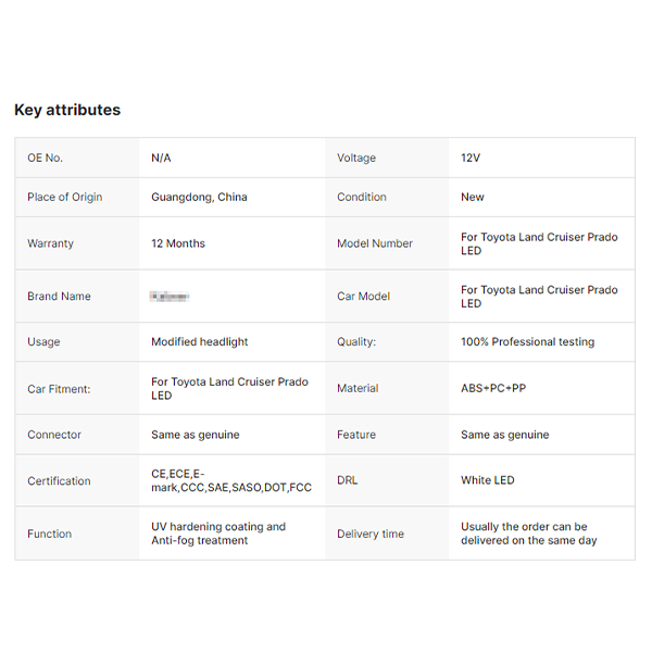 Car Styling for Toyota Prado Headlights 2018-2019 for Land Cruiser Prado LED Headlight DRL All LED Light Assembly Plug and Play