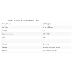 Taillights For BMW 3-series 2013-2018 Car Led Rear Lamps