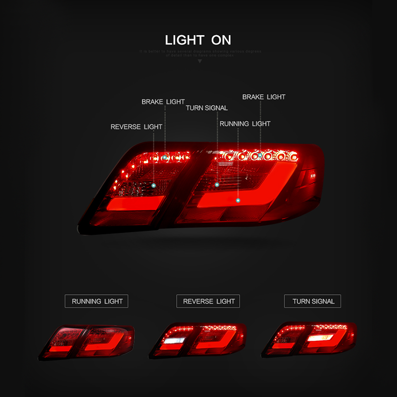 FOR TOYOTA CAMRY 2007-2009 LED TAIL LAMP(USA TYPE)