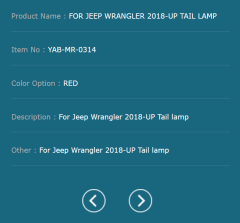 FOR JEEP WRANGLER 2018-UP TAIL LAMP