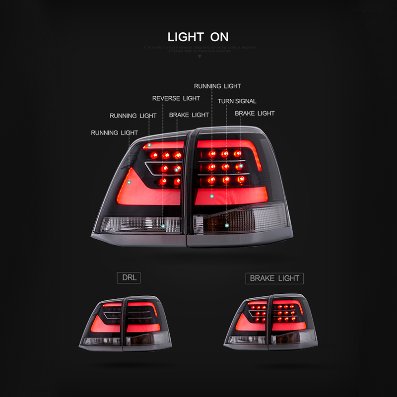 FOR TOYOTA LAND CRUISER 2008-2011 LED TAIL LAMP