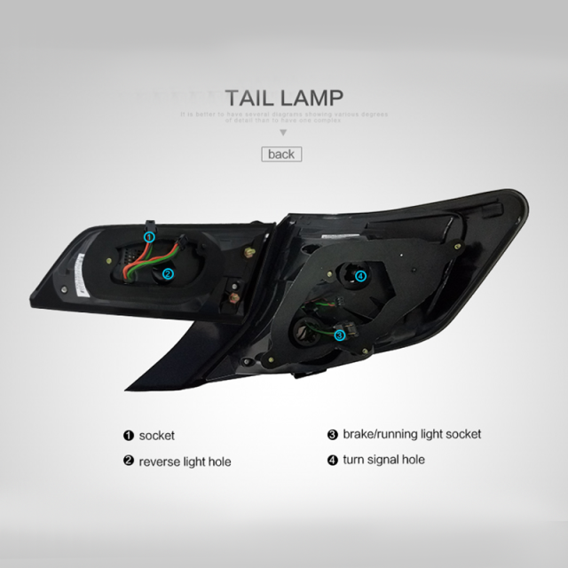 FOR TOYOTA CAMRY 2012-2014 LED TAIL LAMP(MIDDLE EAST TYPE)