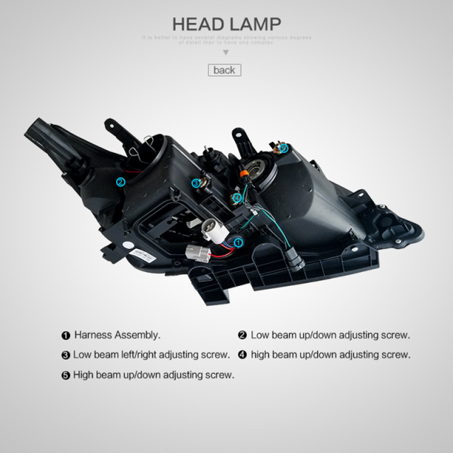 FOR LEXUS ES350 2010-2012 HEAD LAMP